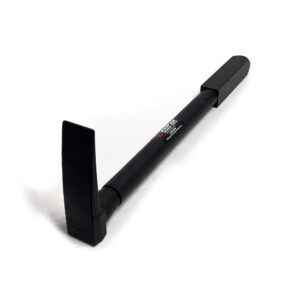 Black tool with a flat head and handle.