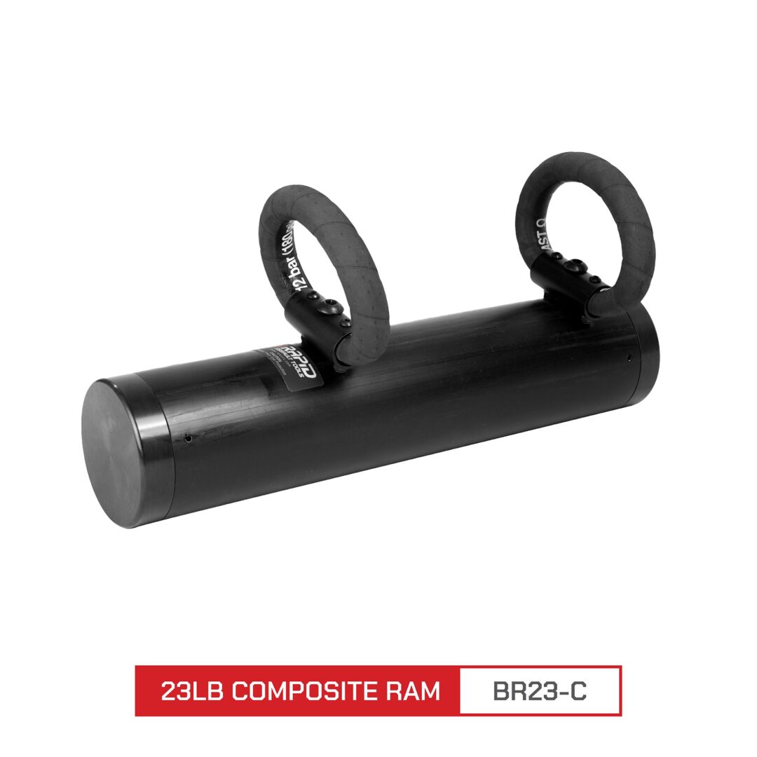 A black bar with two handles on top of it.