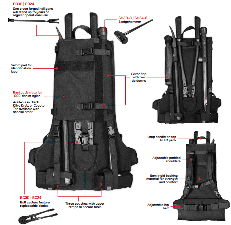 Active Threat Response Kit | Breaching Tools & Ballistic Shield - Image 2